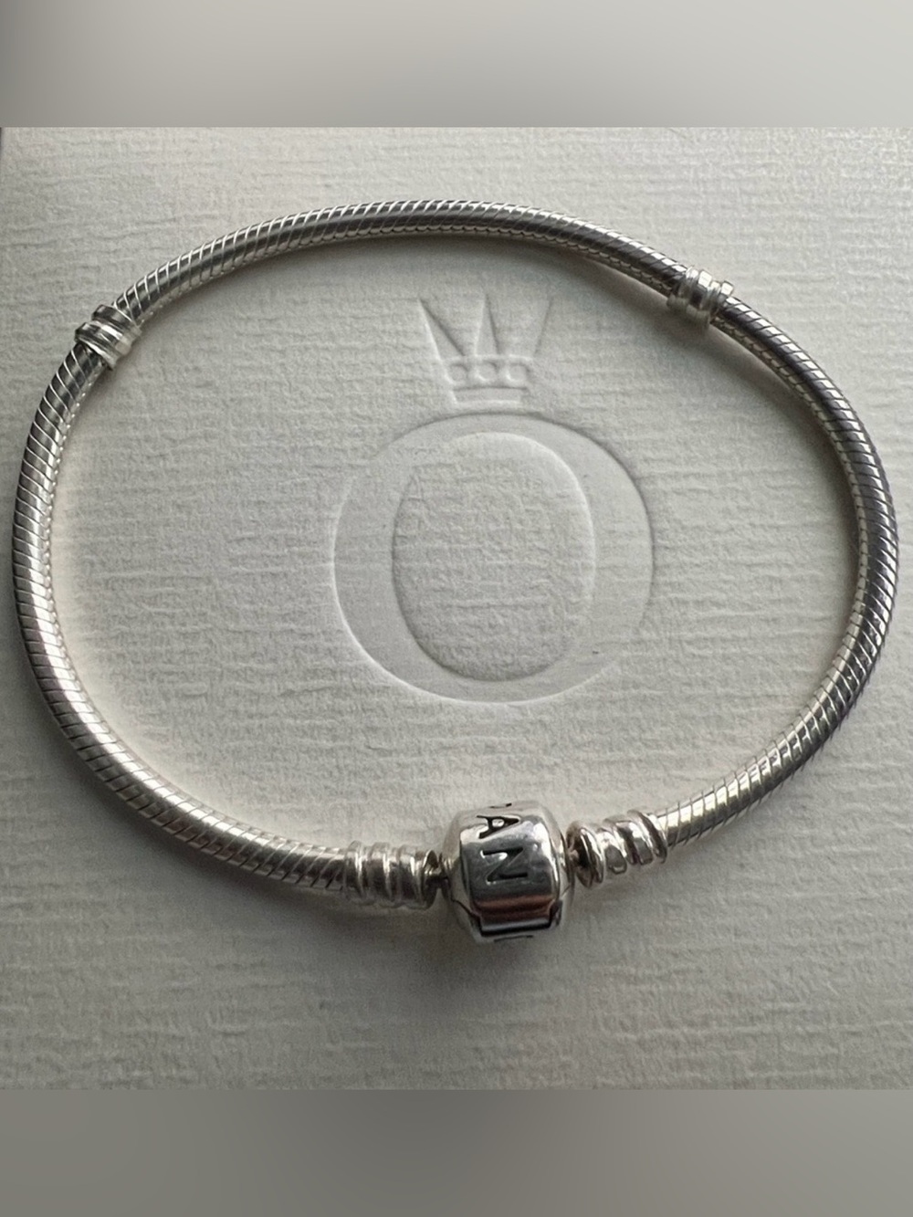 Authentic Pandora Sterling Silver Snake Chain Bracelet